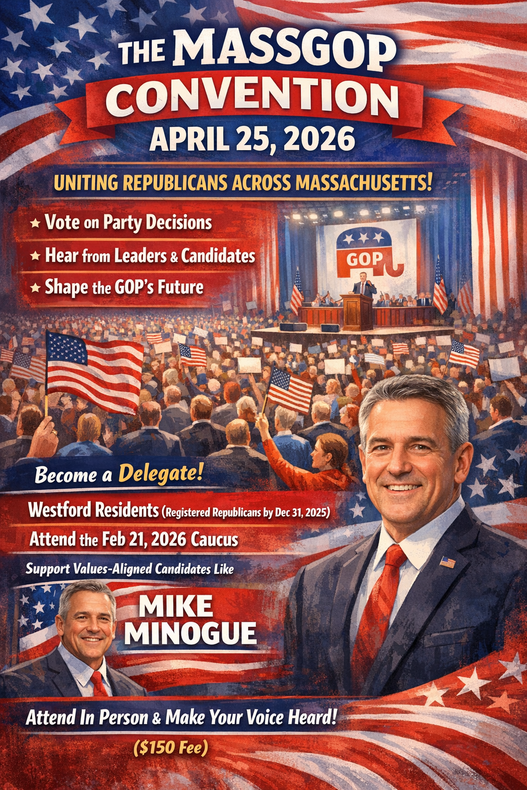 Invitation: Westford GOP Caucus on February 21