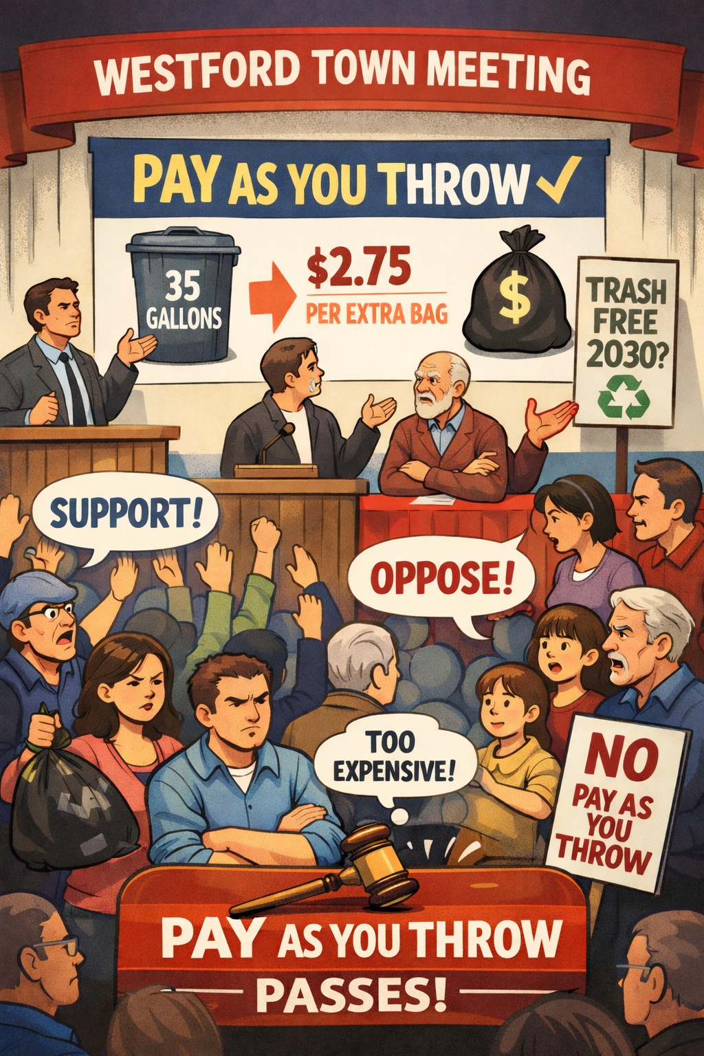 Town Meeting Report: PAY AS YOU THROW PREVAILS