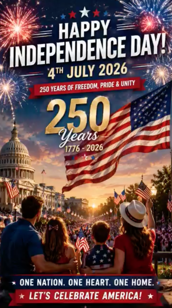 HAPPY 250TH BIRTHDAY, AMERICA!